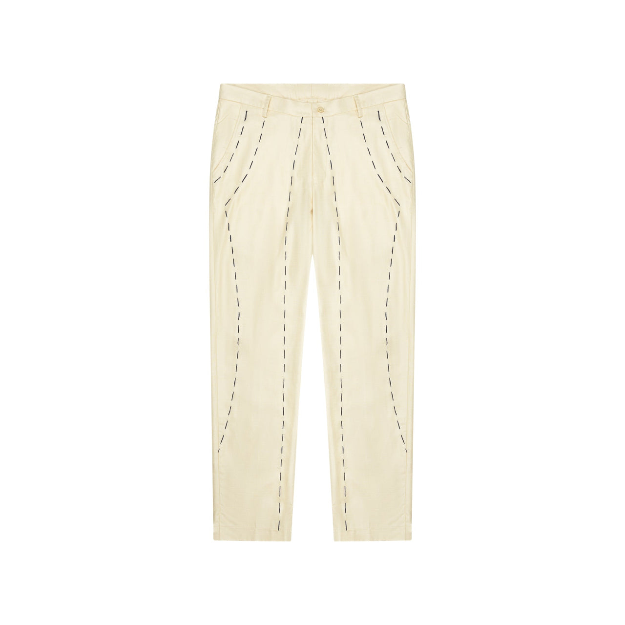 Hand Embroidered Suit Bottom [Tan]