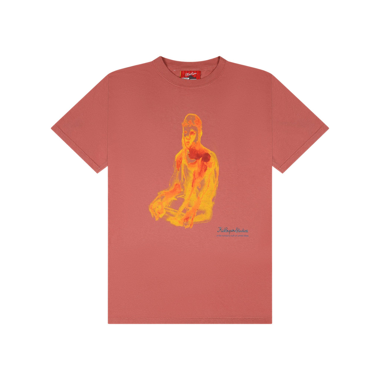 Thinking Painted Man Tee [Dull Red]